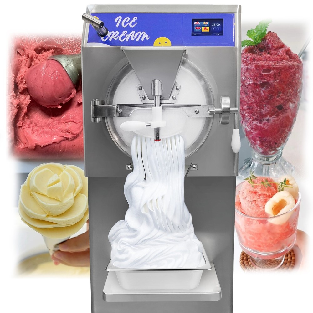 Wixkix Italian Ice Maker Machine 60L/H Hard Ice Cream Batch Freezer Restaurant