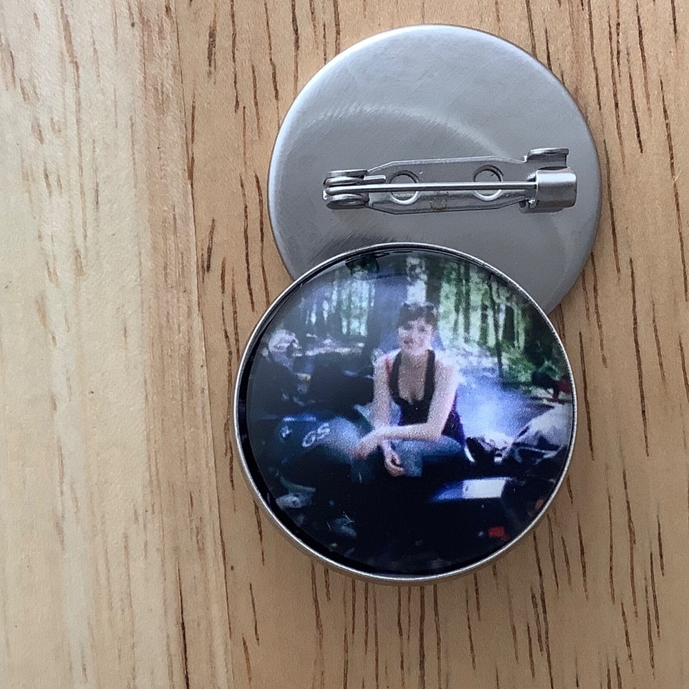 Custom Photo Lapel Pin, 25MM Custom Lapel Pin, People or Pet Memorial Lapel Pin