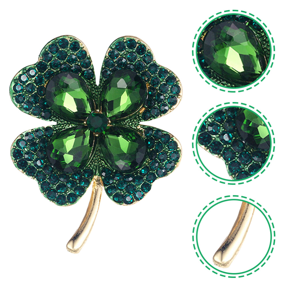 Broach Irish Pin Ladies Four Leaf Brooch Charming Delicate