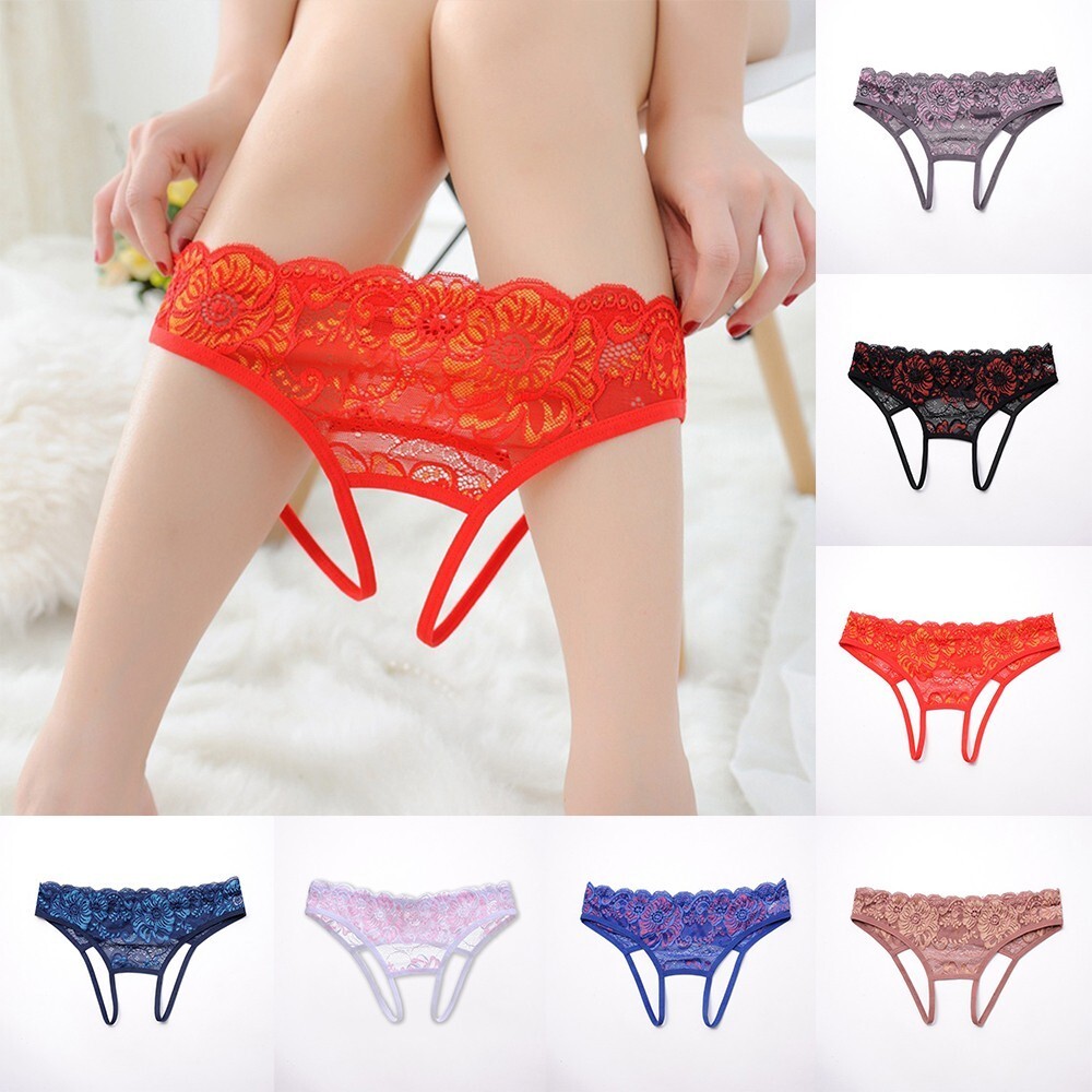 Panties-Linger wbr /wbr ie Underwear Crotchles T-Back Brief Sexy Women Lace Tho