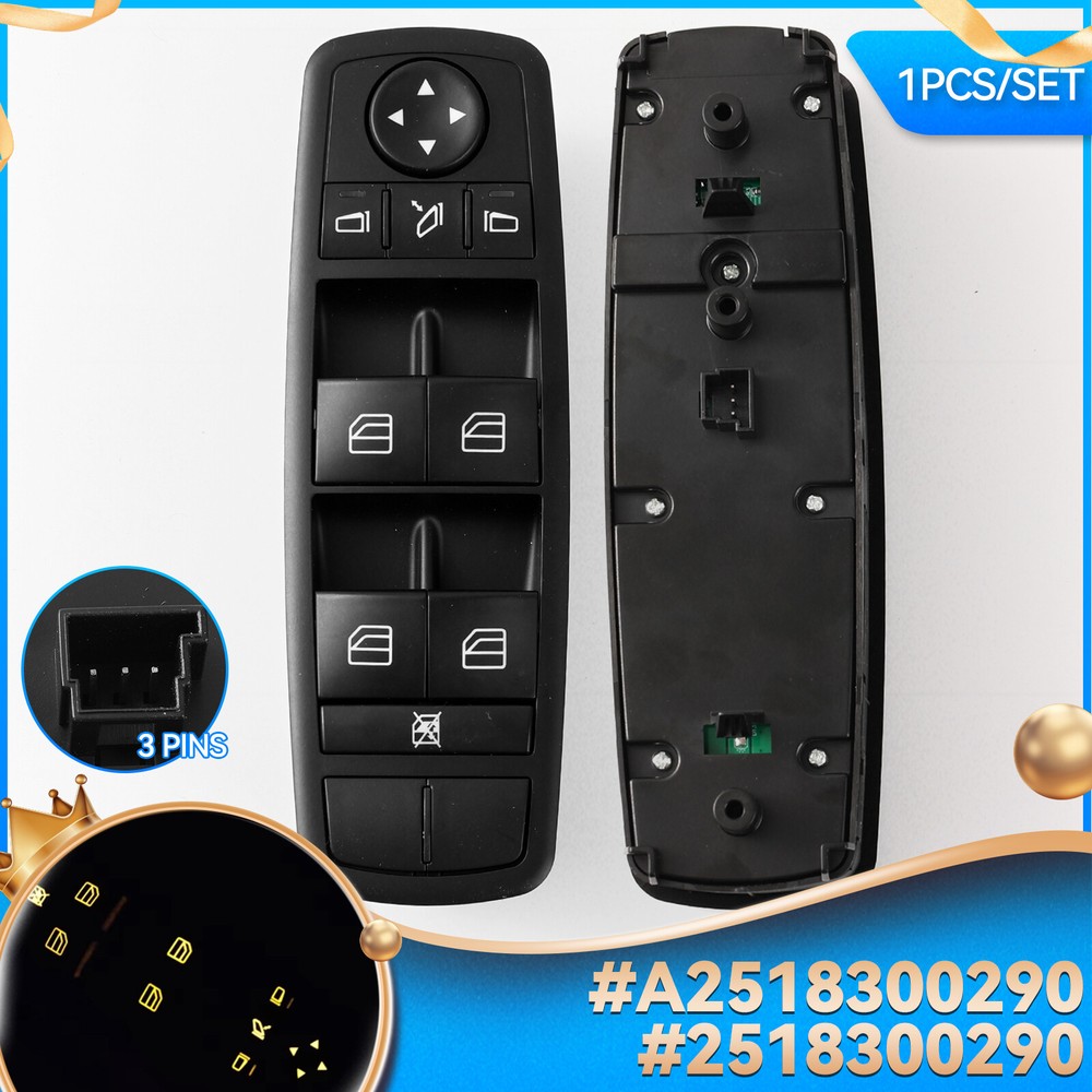 Master Power Window Switch For 2007~2011 Mercedes Benz ML350 Front Left Driver;