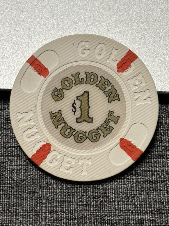 $1 GOLDEN NUGGET CASINO CHIP POKER CHIP ATLANTIC CITY GAMBLING TOKEN
