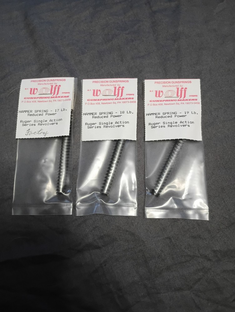 Ruger Single Action Hammer Spring Replacement 17 18 or 19 Pound Options