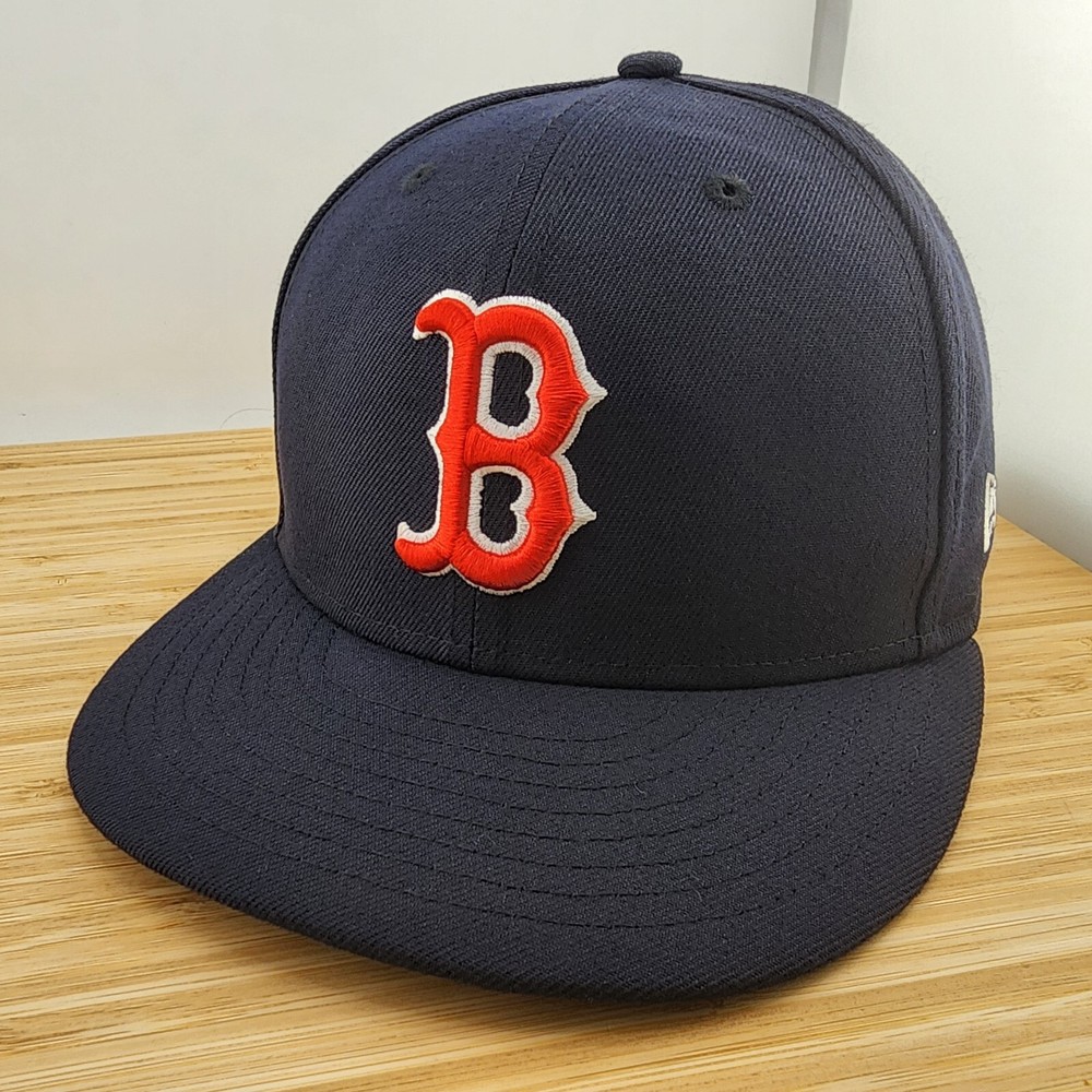 Boston Red Sox Fitted Hat, On Field Cap, New Era 5950, Size 7 1/4