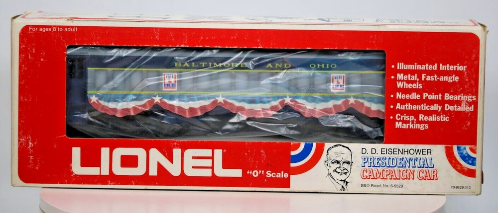 Lionel O Scale B&O Eisenhower Presidential Campaign Passenger Car 6-9529