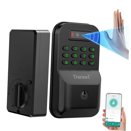 Smart Digital Door Lock with Palm Recognition & Keyless Entry Keypad  