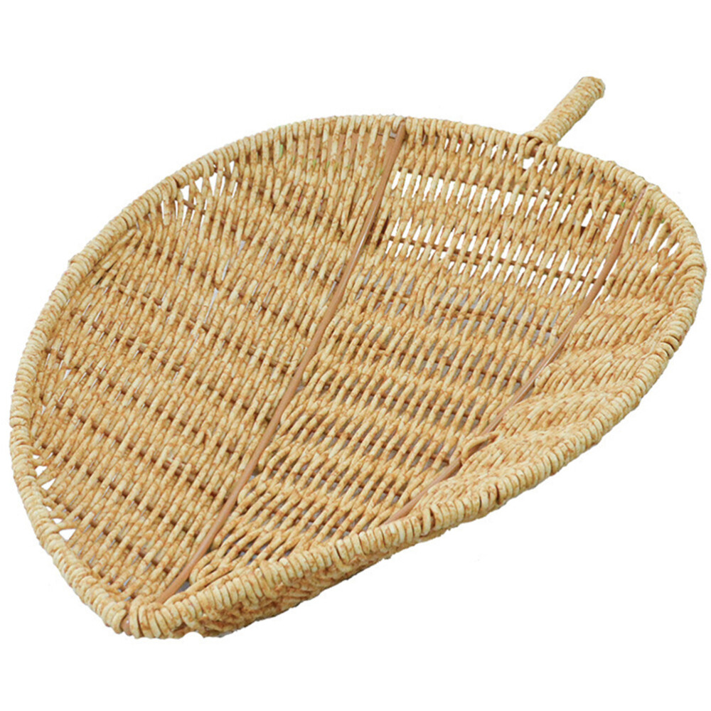 Pantry Baskets Desktop Storage Food Holder Imitation Rattan