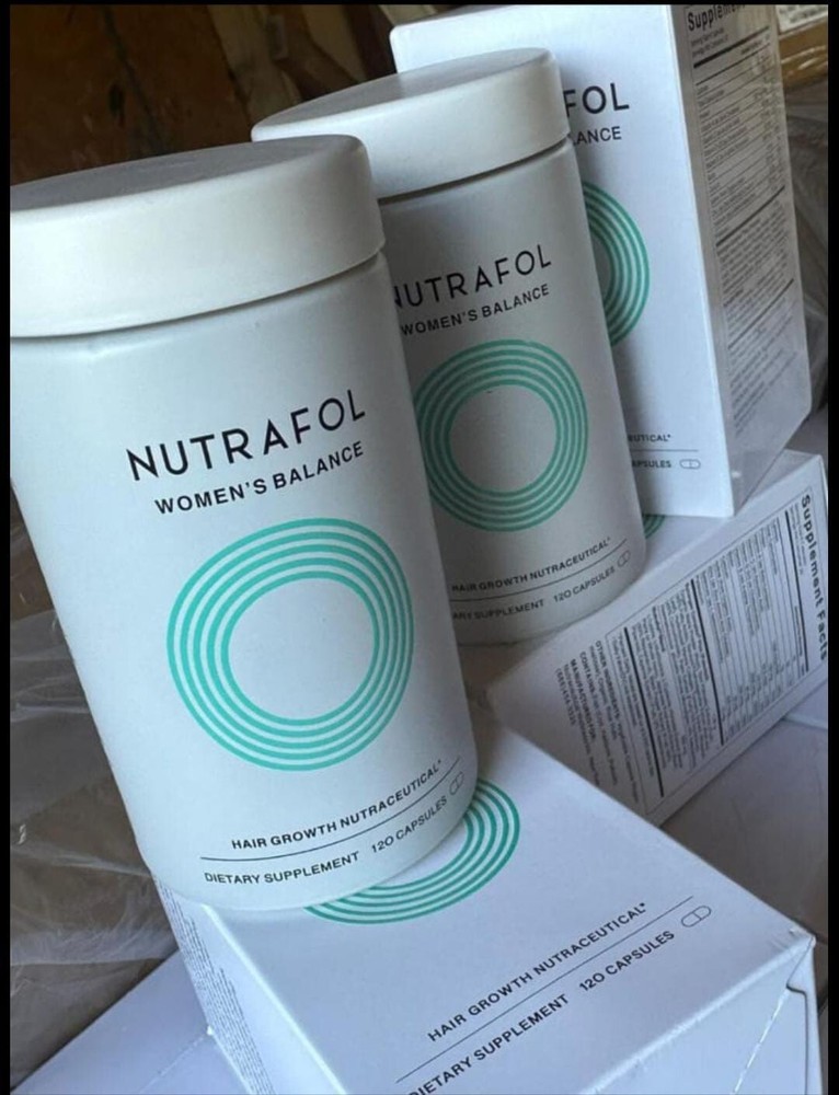 2 Nutrafol Women's Balance Hair, 240 Capsules, GLASS BOTTLE ✅ 2 Pack 🆓 Shipping