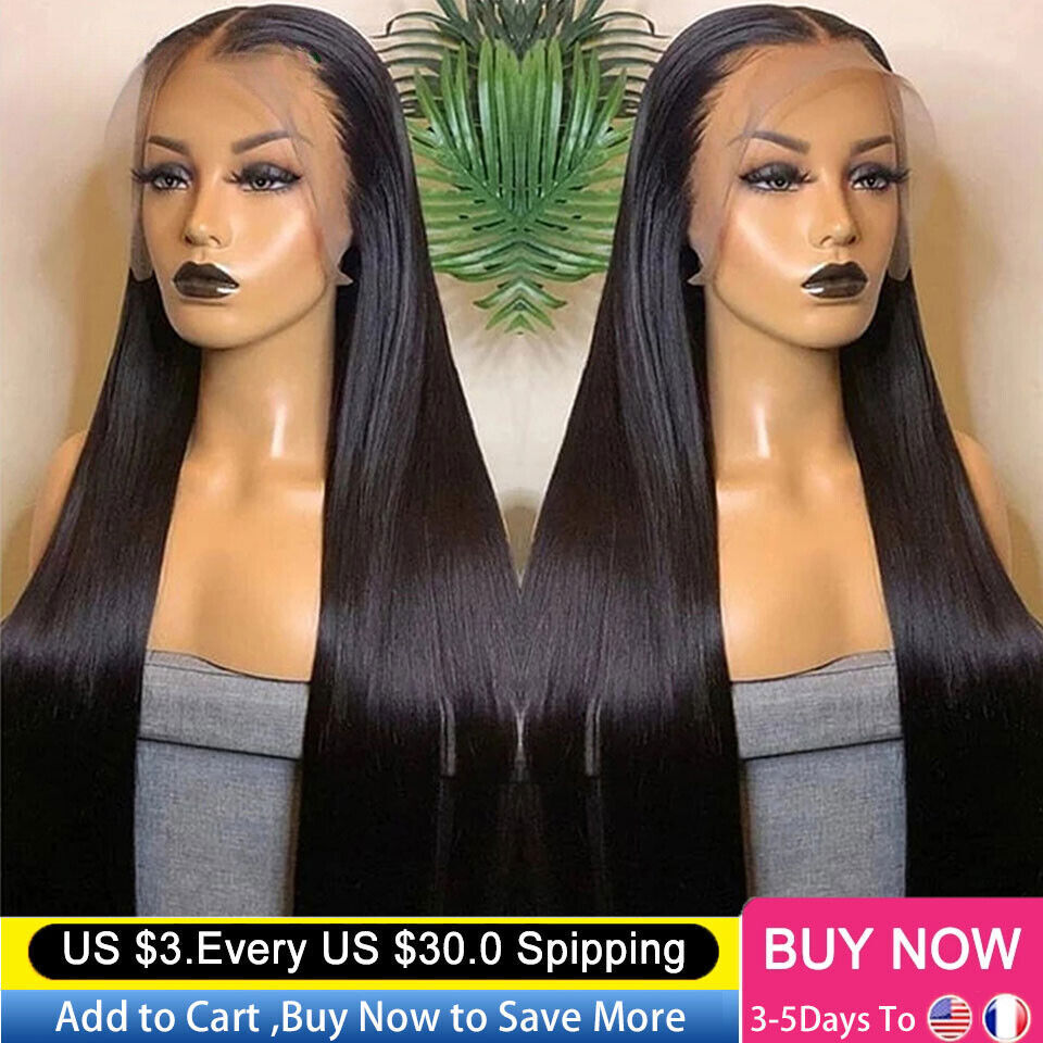 13X4 HD Transparent Lace Front Wig Pre Plucked With Baby Hair