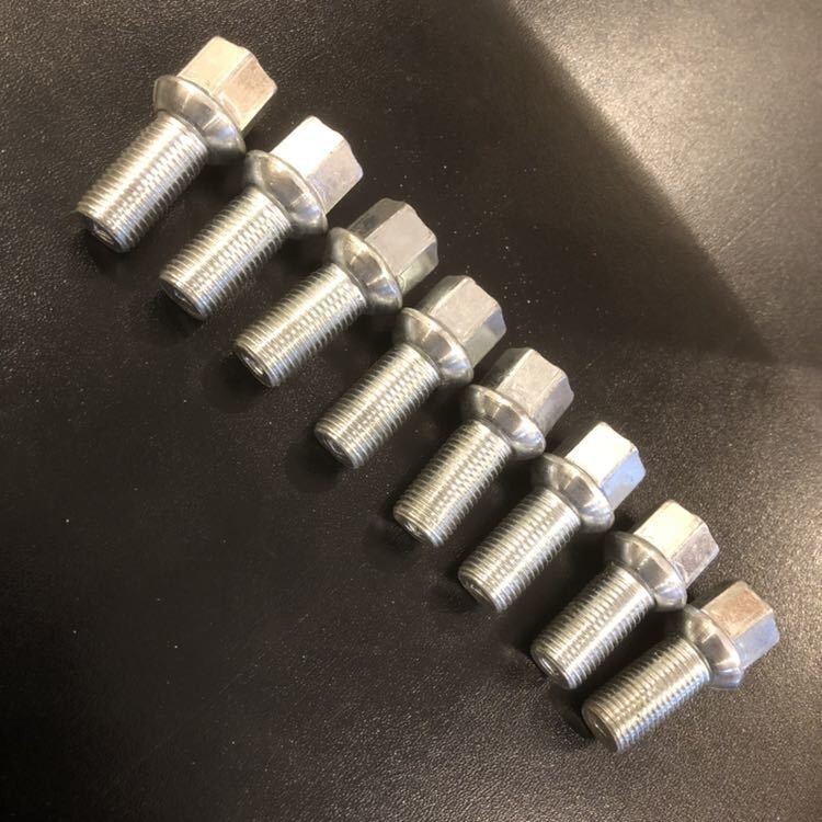 Bentley Genuine Wheel Bolts Set of 8 1.5 M14 Neck Length 26mm Continental Flying