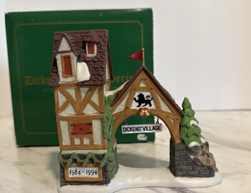 Dept 56 Dickens Village Postern 10th Anniversary 1984-94 Accessory 9871-0 with Original Box