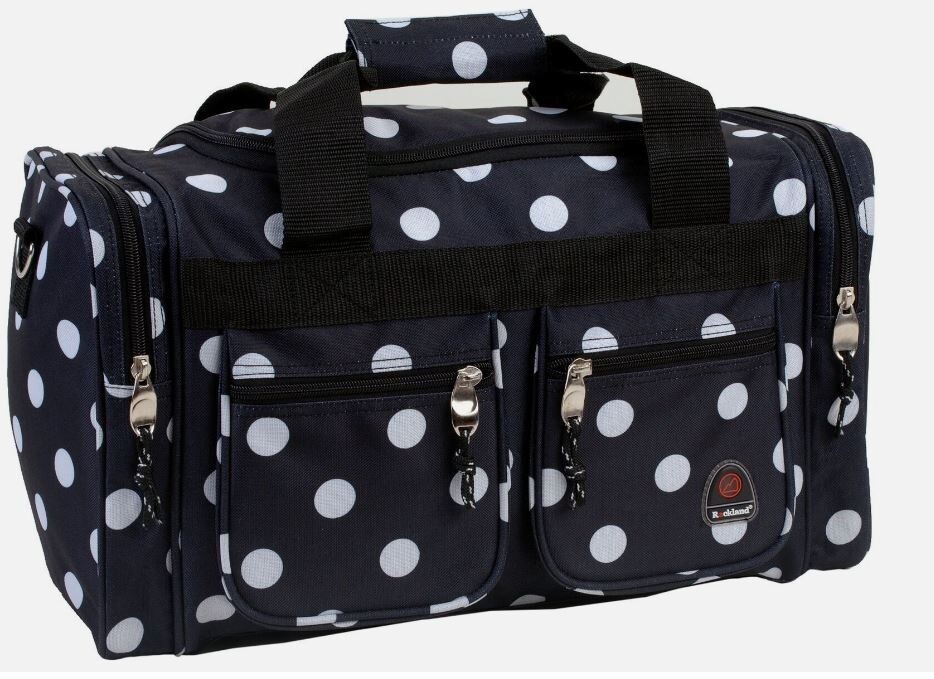 Black Dot 19-Inch Rockland Duffle Bag - Stylish & Spacious Travel Essential