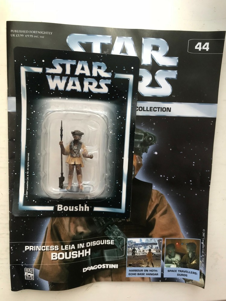STAR WARS FIGURINE COLLECTION ISSUE 44 BOUSHH DEAGOSTINI METAL FIGURE & MAGAZINE