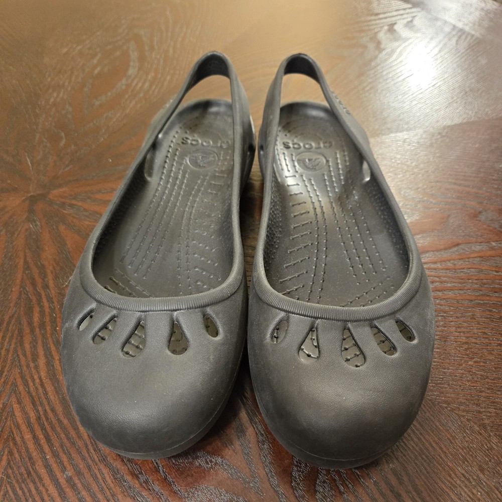 Crocs Womens Kadee Ballet Flat Shoes Size 9 Sling Back Mary Jane