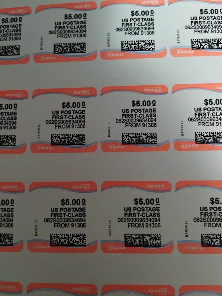 USPS $5. Postage Stamps Grand Reopen Sale Pay Only 25% Of Face Value! Lmtd Time