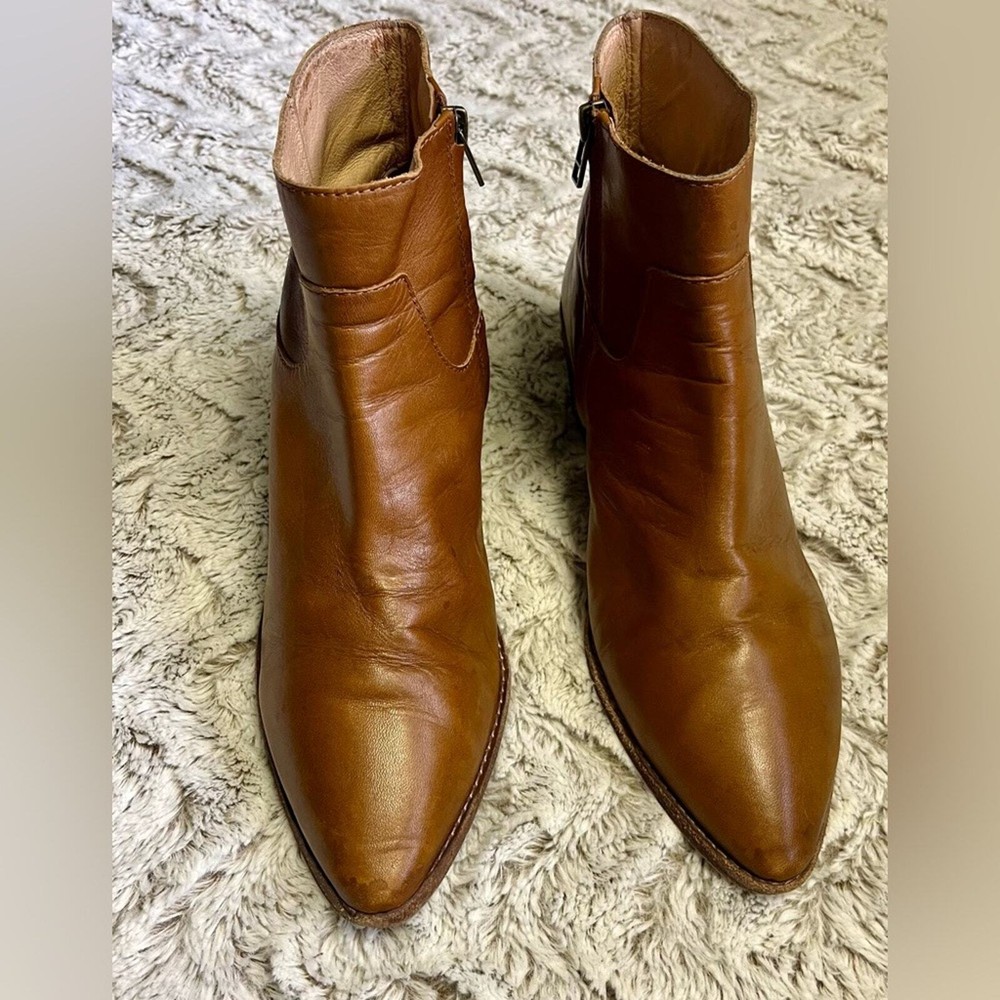 Madewell Western Leather Ankle Boots in Women’s Size 9.5