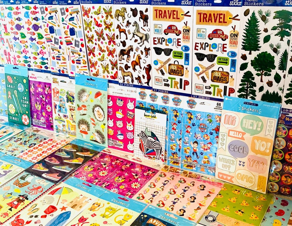 1289 Colorful Planner Stickers for Scrapbooking and Craft Albums Mixed Themes