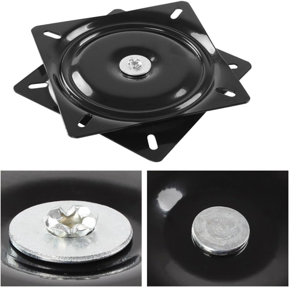 360° Swivel Ball Bearing Plate Replacement Universal Mounted Hardware Base  7.79