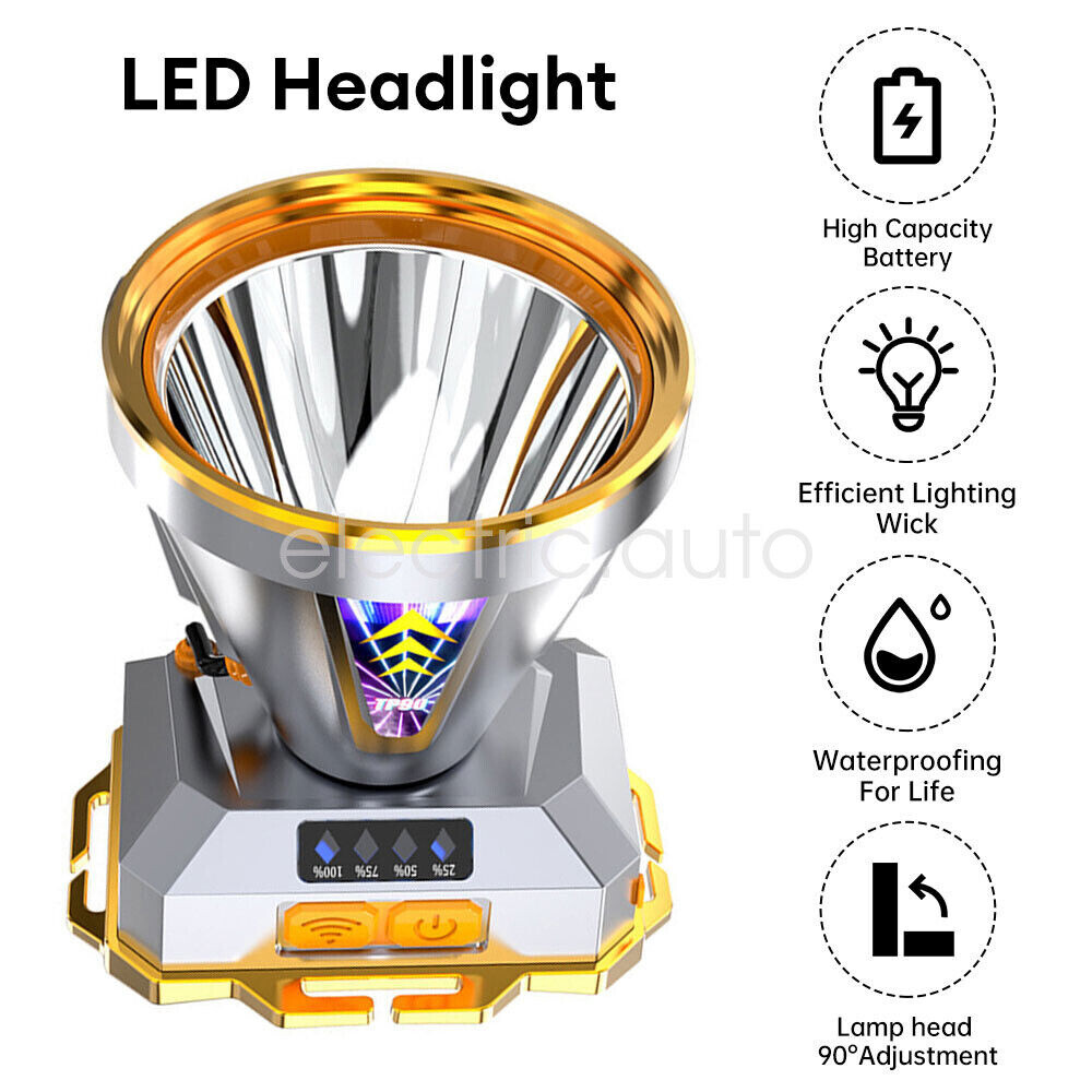 High Bright Rechargeable Headlamp High Power LED Head Lamp Fishing Flashlight CN