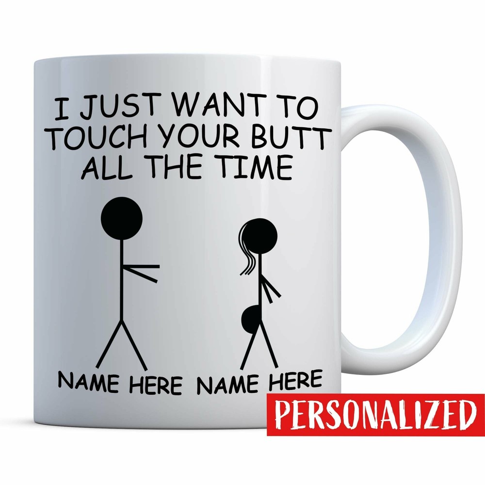 Personalized Funny Butt Mug Custom Anniversary Birthday Valentine Gift Idea-image