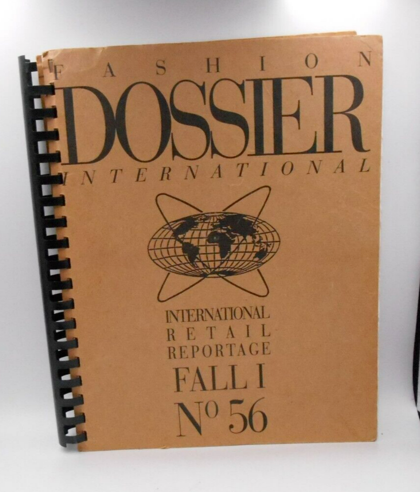 VINTAGE FASHION DOSSIER INTERNATIONAL REPORTAGE FALL I NO 56 DESIGNER PHOTO RARE