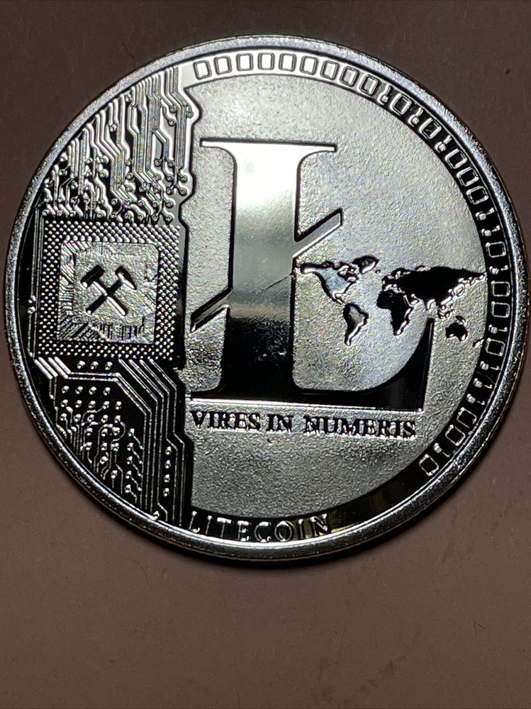 Cryptocurrency Litecoin commemorative medal in Golden color - Crypto Currency-image