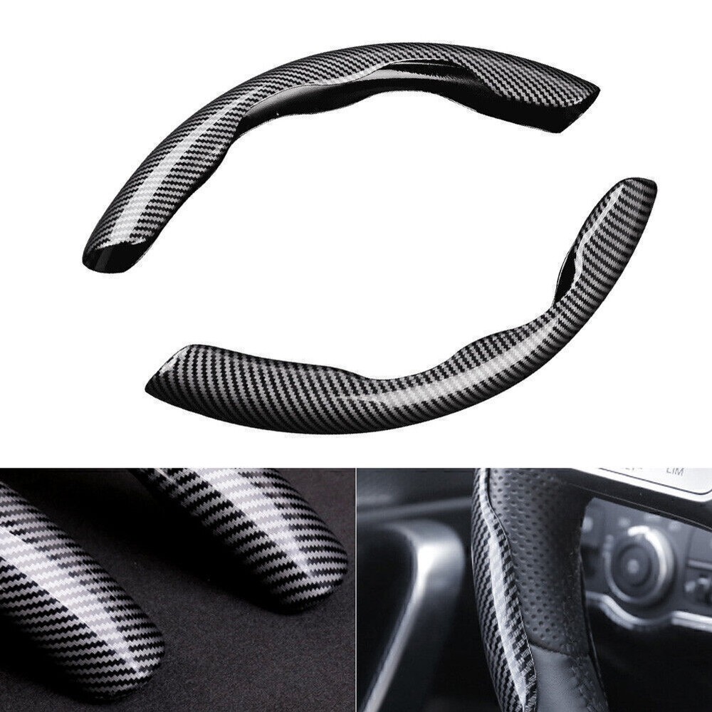 Universal Car Non-Slip Steering Wheel Booster Cover Carbon Fiber Accessories