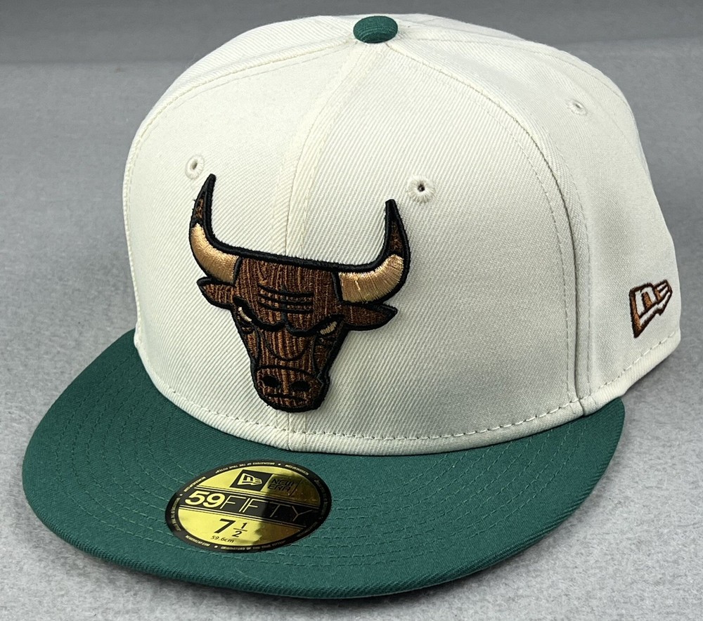 New Era 59FIFTY NBA Chicago Bulls Fitted Cap Size 7.5 Black Official