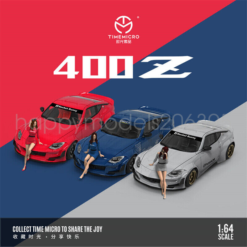1:64  Time Micro Pandem Rocket Bunny 400Z Diecast Model Car Gift