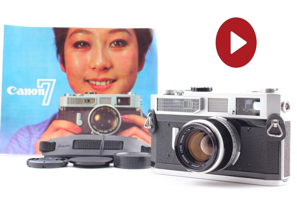 🎦 Meter Works  [MINT+++] Canon Model 7 Film Camera 50mm f1.8 L39 LTM Lens JAPAN