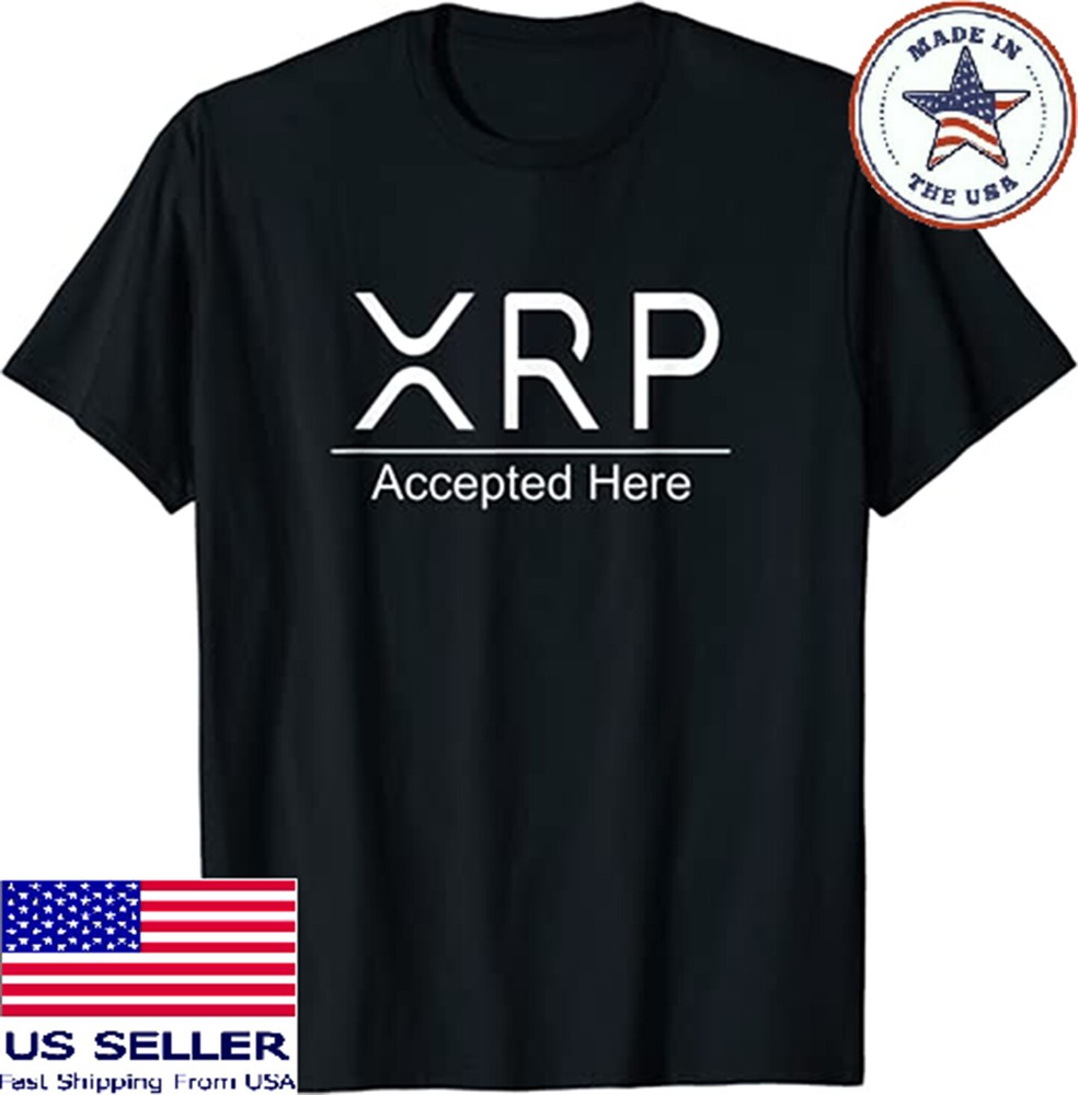 X.R.P Accepted Here Crypto Currency Gift T-shirt, X.R.P Coin Shirt for Holders