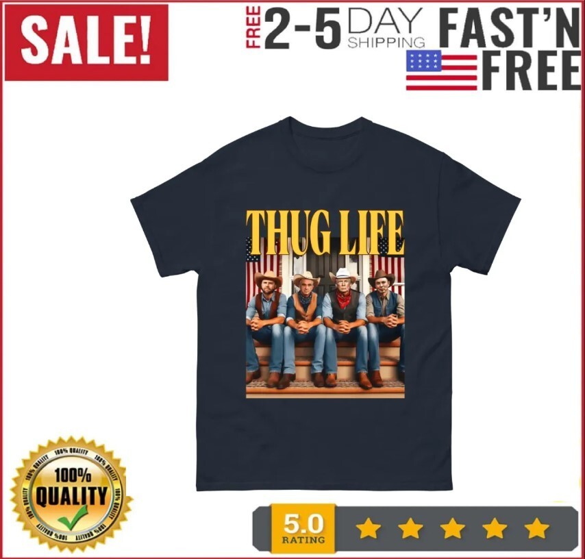 Trump Vance Elon Kennedy Thuglife Shirt - Trump Thug Life 2024 Election Shirt