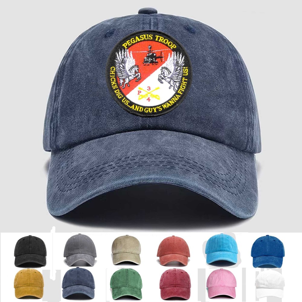 Custom Embroidered Hat 4th Squadron 3rd Aviation Cavalry Regiment Pegasus Troop