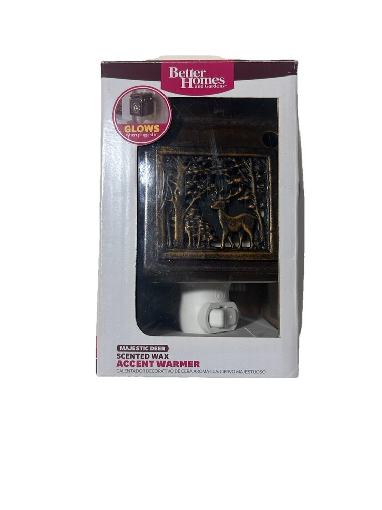 Better Homes & Gardens Ceramic Majestic Deer Plug-In Wax Melter with Lid