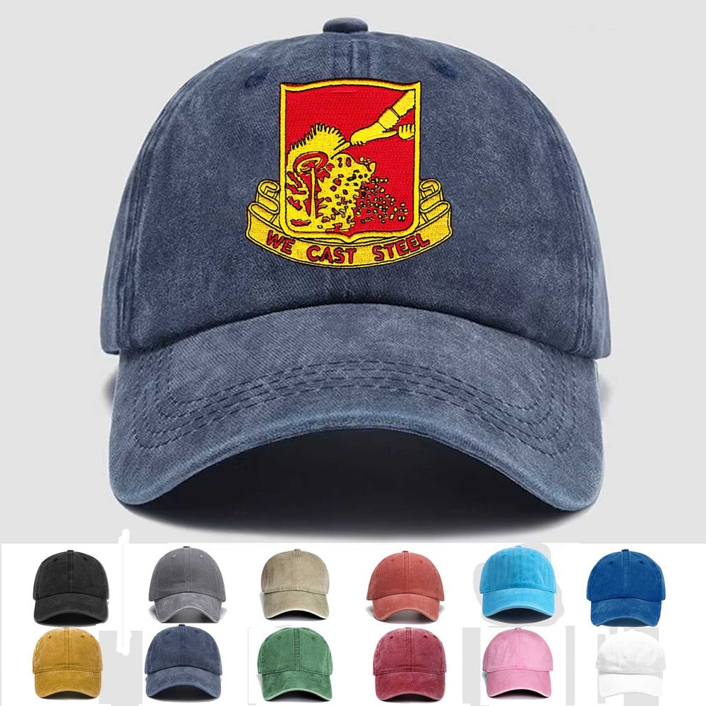 Custom Embroidered Hat 595th Field Artillery Battalion, Veteran Cap, Trucker Hat