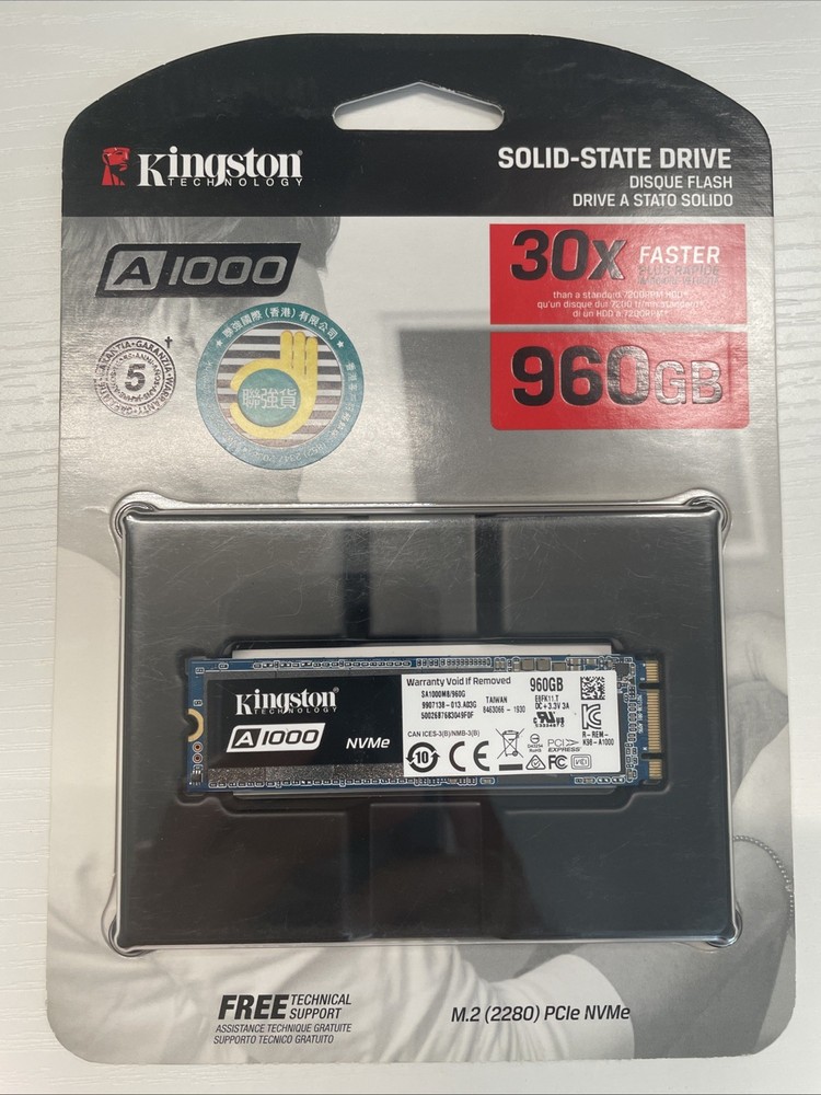 Kingston A1000 960GB M.2 SSD Solid State Drive