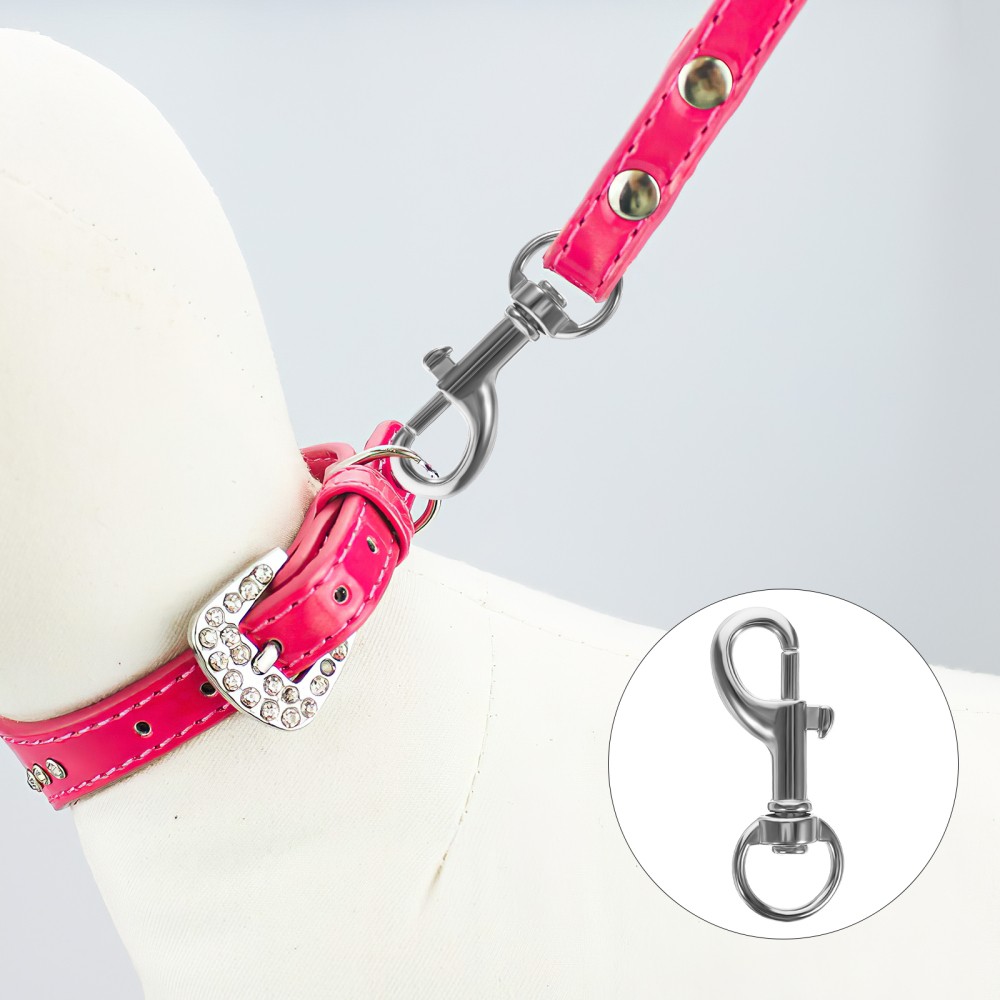 20 Durable Swivel Snap Leash Hooks for Dogs with Metal Buckle Clasp