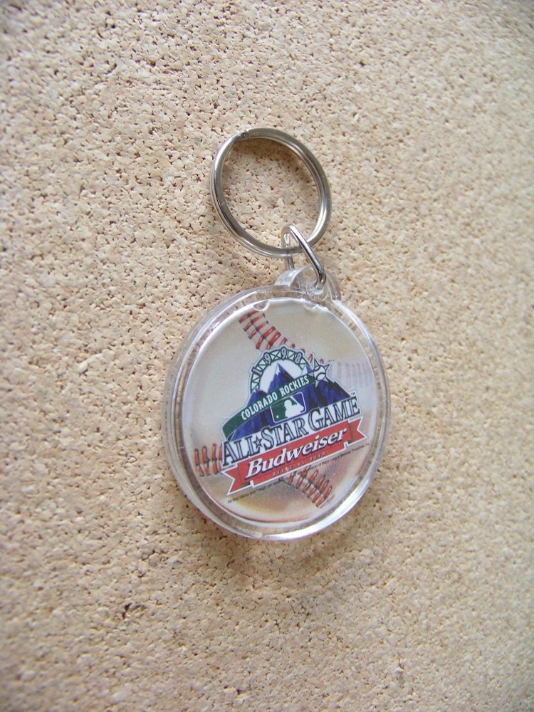 1998 AS All-Star Game Budweiser Colorado Rockies plastic key ring
