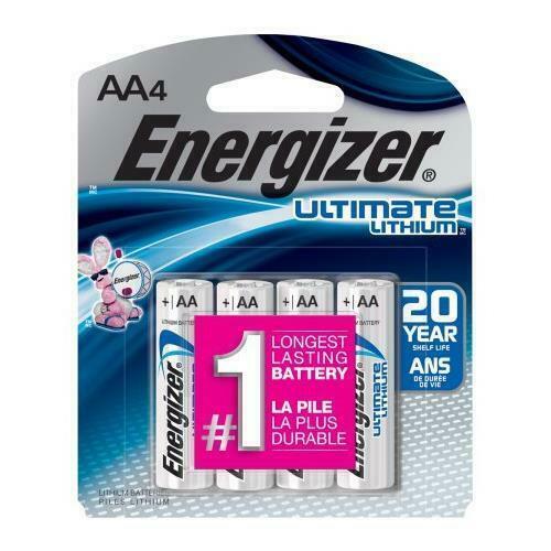 Energizer Ultimate Lithium AA Batteries - 4 Pieces