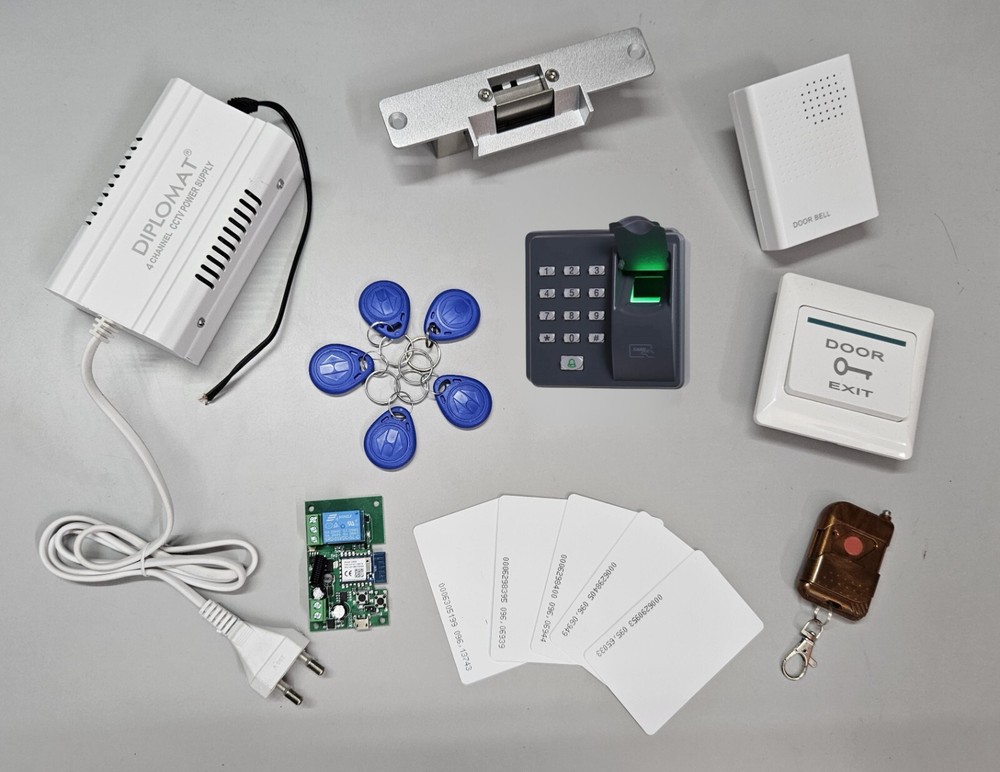 Biometric Door Lock with WiFi Access Control and Strike Mechanism  -image