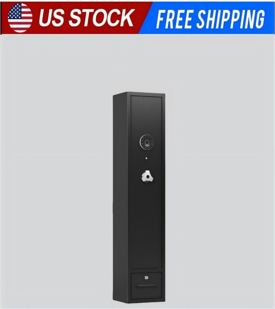 Electronic Password Safe for Guns Jewelry Cash and Firearms Holds 4 Guns-image