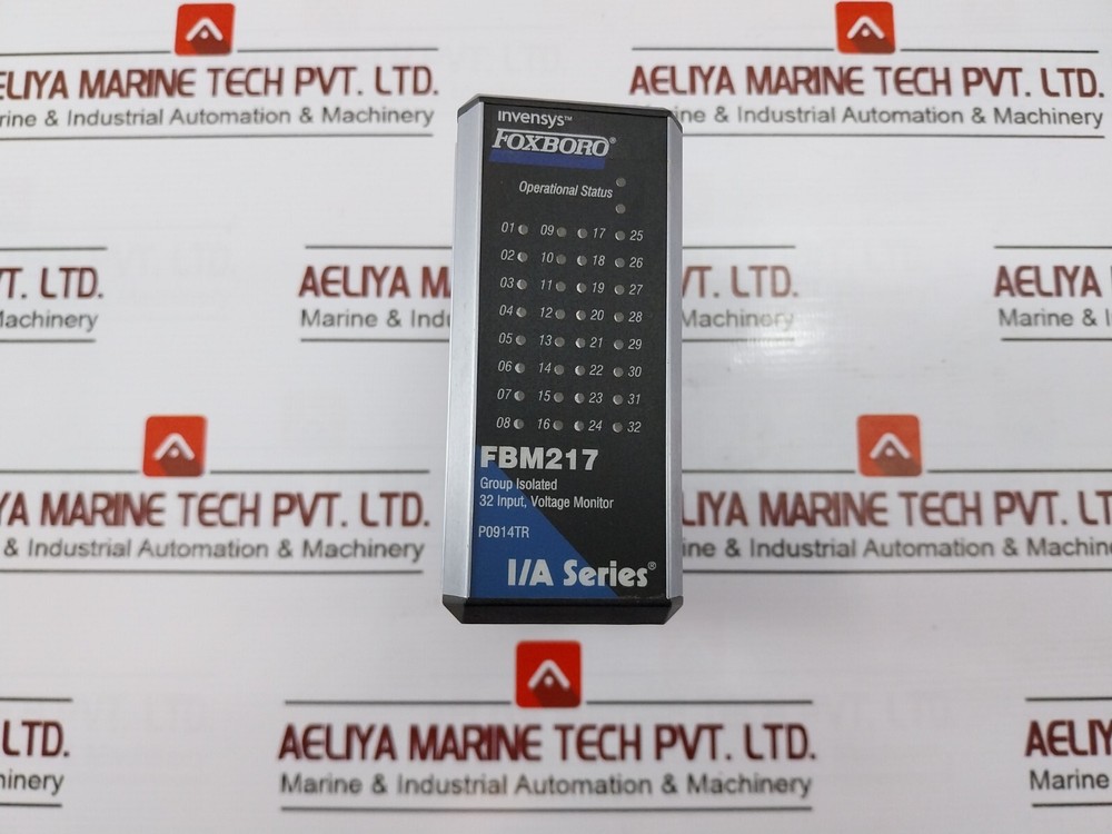 FOXBORO INVENSYS FBM217 GROUP ISOLATED VOLTAGE MONITOR 32 INPUT P0914TR 24VDC