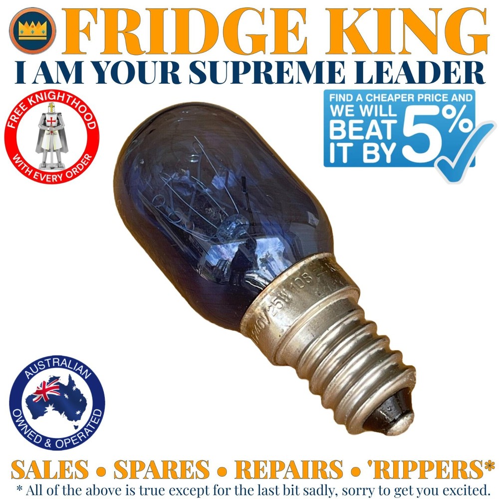 1451284 Westinghouse fridge freezer blue light bulb FITS ALL WSE6070 WSE6100