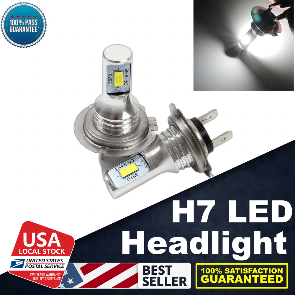 For BMW 128i 135i 320i 323Ci H7 Fog Light Super Bright White 10000LM replace