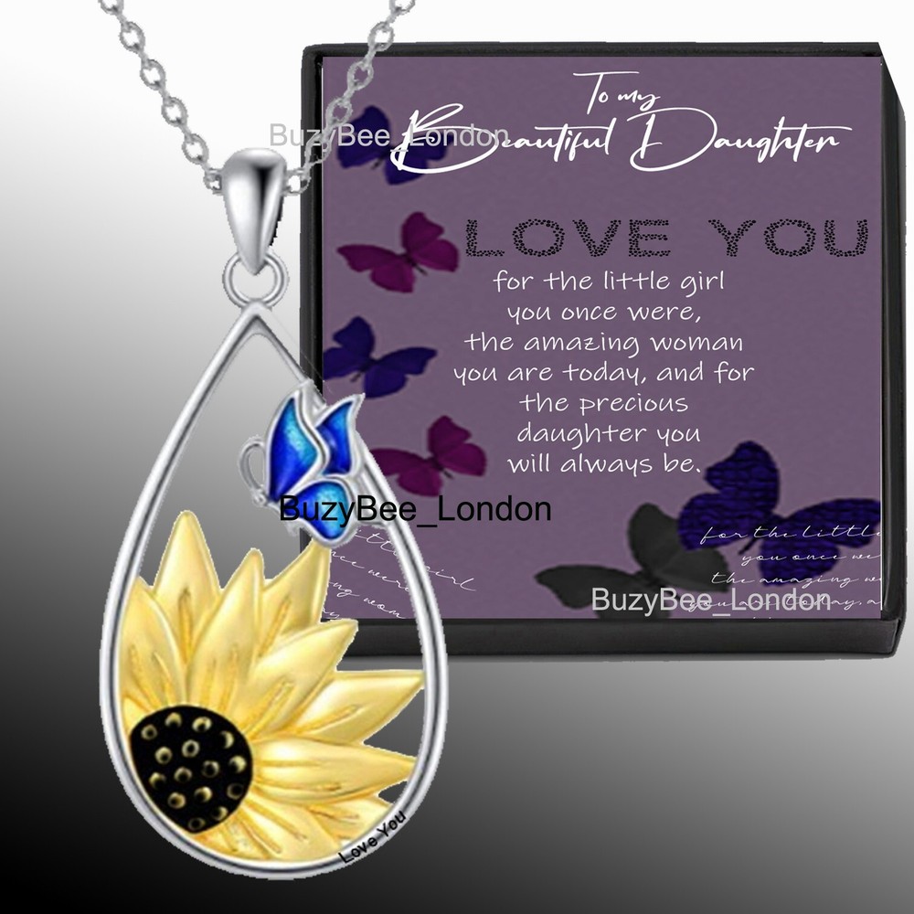 To My Daughter Gifts from Dad Necklace for Daughter Christmas Present Birthday