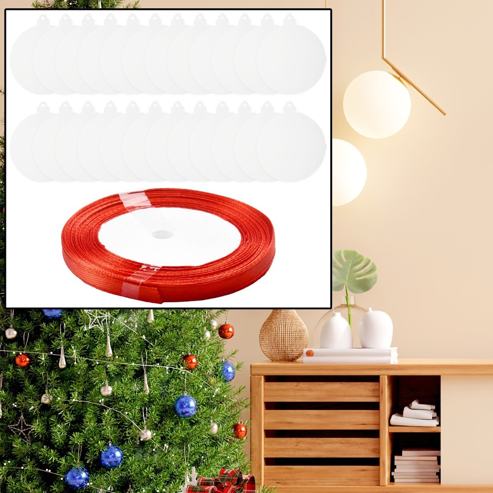 Acrylic Round Baubles for Personalized Christmas Decorations Get Festive