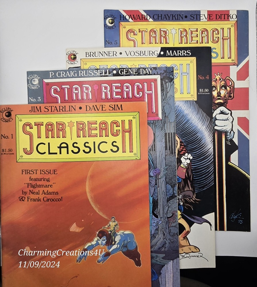 Star Reach Classics #1, #3,#4 & #5! (Eclipse/Marvel 1983) ~Howard Chaykin