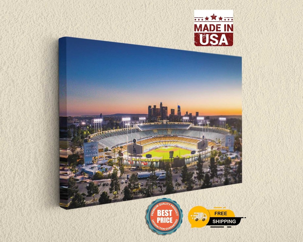 Baseball Field Los Angeles  Photo on Canvas Print Home Decor