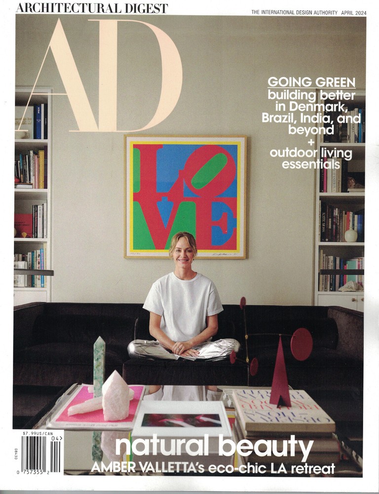 Architectural Digest April 2024 Amber Valletta Eco-Chic LA Retreat Going Green