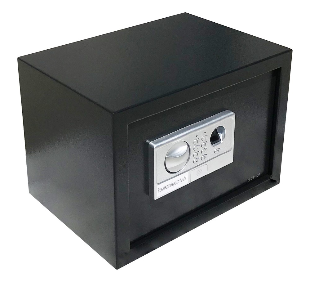 BIOMETRIC FINGERPRINT ELECTRONIC SAFE SECURITY BOX WALL JEWELRY CASH GUNS-image